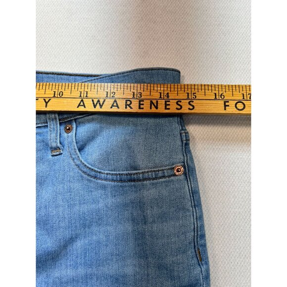 J.Crew 9" High-Rise Toothpick Jeans Womens 28 Blue Denim Light Wash Button Fly - Picture 7 of 12
